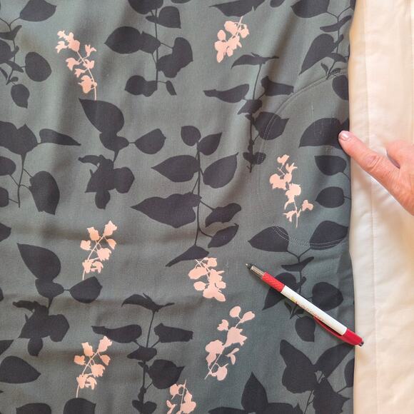 Boden Green Floral Long Sleeve Christobel  Shift Dress sz 14L - Picture 11 of 11